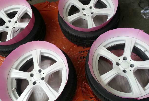 Apply 3-4 coats of Plasti Dip White