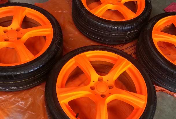 Apply 3-4 Coats of Blaze Orange