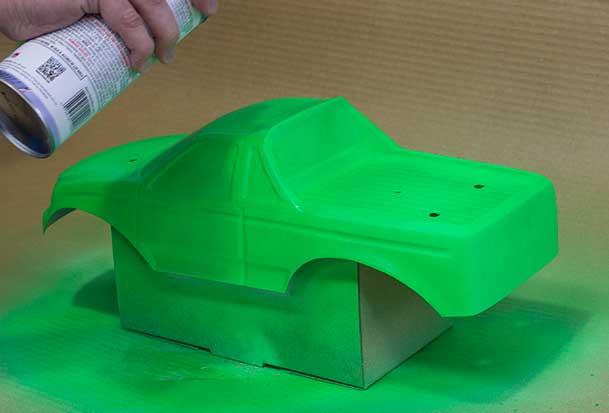 Apply 3-4 Coats of Plasti Dip Blaze Green